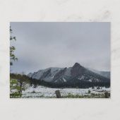 Spring Stubble Boulder Flatirons Briefkaart (Voorkant)