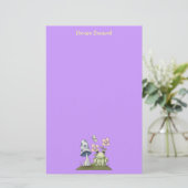 Spring Stuff - Kikker & paddenstoel Briefpapier (Staand voorkant)