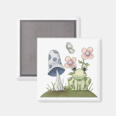 Spring Stuff · Kikker & Paddestoel Magneet (Voorkant / Achterkant)