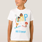 Spring Stuiter Speel Trampoline Park Verjaardag Jo T-shirt (Voorkant)