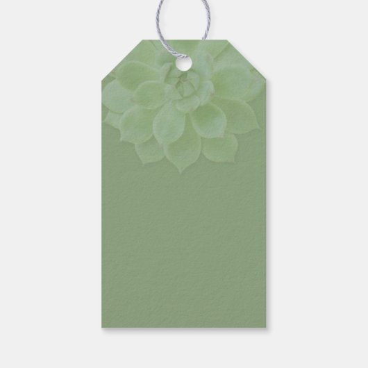 Spring Succulent Wedding Favor Label | Bedankt Lab Cadeaulabel (Achterkant)
