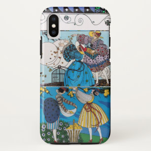 SPRING, SUMMER ART DECO VROUWELIJKE MODE iPhone XS HOESJE
