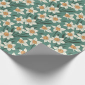 Spring Summer Daisies Floral Cadeaupapier (Hoek)