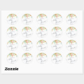 Spring Summer Floral | BABY SHOWER Ronde Sticker (Vel)