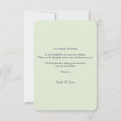 Spring Summer Floral Boho Garden Bedankkaart (Achterkant)