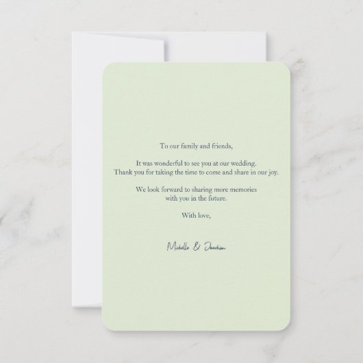 Spring Summer Floral Boho Garden Bedankkaart (Achterkant)