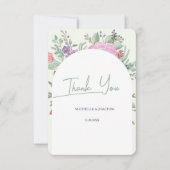 Spring Summer Floral Boho Garden Bedankkaart (Voorkant)