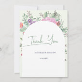 Spring Summer Floral Boho Garden Bedankkaart (Voorkant)