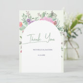 Spring Summer Floral Boho Garden Bedankkaart (Staand voorkant)