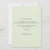 Spring Summer Floral Boho Garden Bedankkaart (Achterkant)