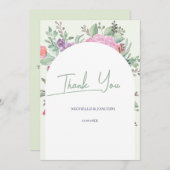 Spring Summer Floral Boho Garden Bedankkaart (Voorkant / Achterkant)