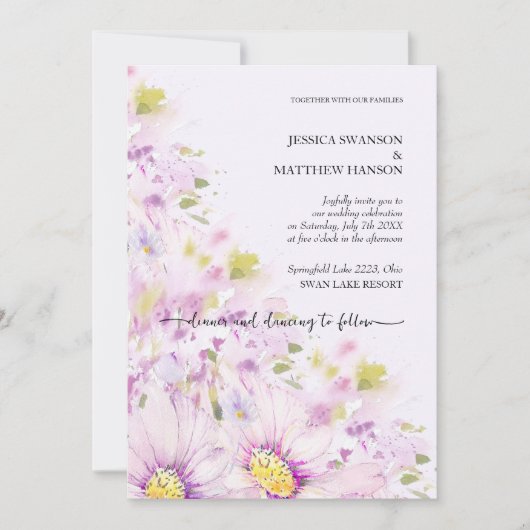 Spring Summer Floral Boho Garden Kaart (Voorkant)