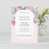 Spring Summer Floral Boho Garden Kaart (Staand voorkant)