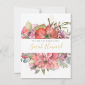 Spring Summer Floral Save the Date Calendar (Achterkant)