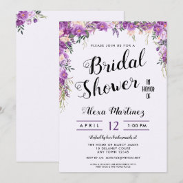 Spring Summer Floral Top Bridal Shower Kaart