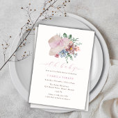 Spring Summer Flower Garden Pet Baby shower Kaart