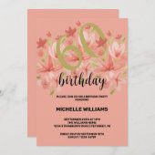 Spring Summer Garden Waterverf Bloemen Kaart (Voorkant / Achterkant)