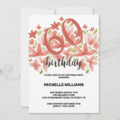 Spring Summer Garden Waterverf Bloemen Kaart (Voorkant)