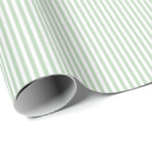 Spring Summer Light Green Stripe Gift Cadeaupapier (Rol Hoek)