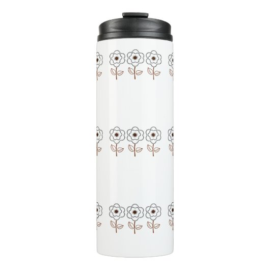 Spring Summer Minimalist Flower Thermosbeker (Voorkant)