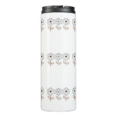 Spring Summer Minimalist Flower Thermosbeker (Achterkant)