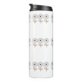 Spring Summer Minimalist Flower Thermosbeker (Geroteerd rechts)