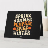Spring Summer Pumpkin Spice Winter Pumpkin Spice L Kaart (Achterkant)