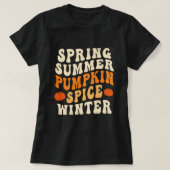 Spring Summer Pumpkin Spice Winter Pumpkin Spice L T-shirt (Design voorkant)