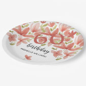 Spring Summer Vibrant Garden Waterverf Bloemen Papieren Bordje (Gekanteld)