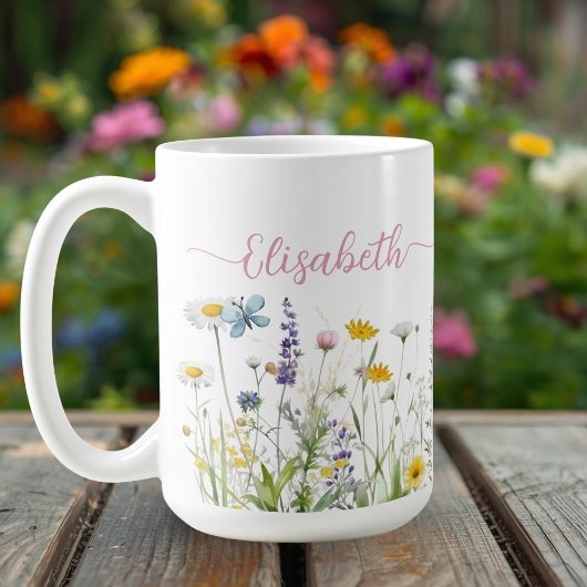 Spring Summer Wildflowers Script naam Mok