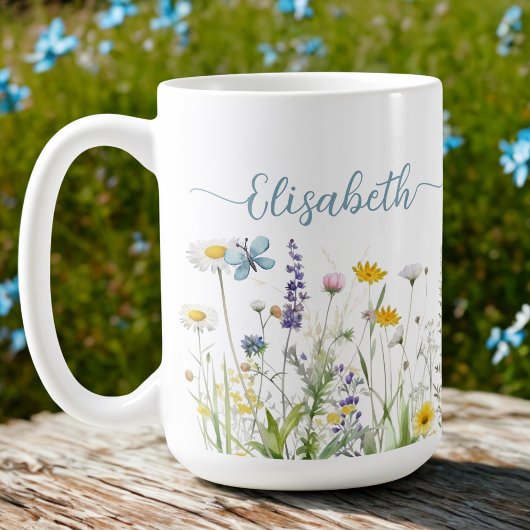 Spring Summer Wildflowers Script naam Mok