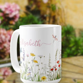 Spring Summer Wildflowers Script naam Mok