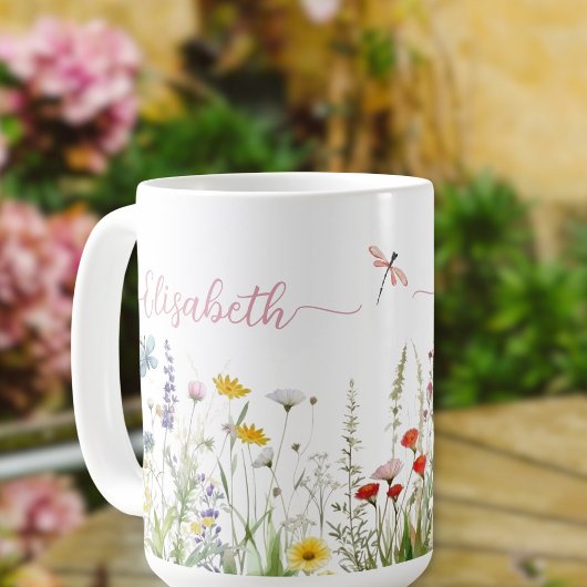 Spring Summer Wildflowers Script naam Mok