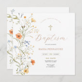 Spring Summer Wildflowers Uitnodiging (Voorkant / Achterkant)