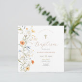 Spring Summer Wildflowers Uitnodiging (Staand voorkant)