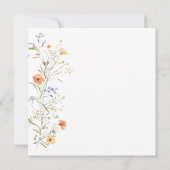 Spring Summer Wildflowers Uitnodiging (Achterkant)