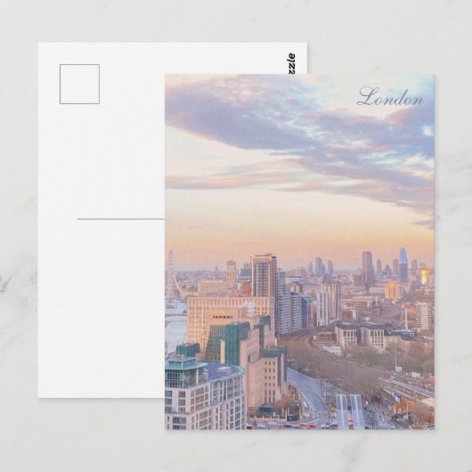 Spring Sunset, Londen Briefkaart (Voorkant / Achterkant)