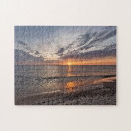 Spring Sunset on Lake Michigan - stuk 252 Legpuzzel