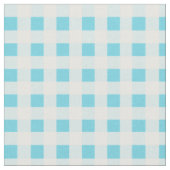 Spring Sunshine Blauw Wit Controleer Gingham Patro Stof (Close Up)