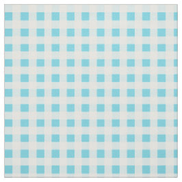Spring Sunshine Blauw Wit Controleer Gingham Patro Stof