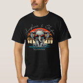 Spring Sunshine en Ele-fun Retro Beach Getaway T-shirt (Voorkant)