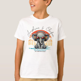 Spring Sunshine en Ele-fun Retro Beach Getaway T-shirt