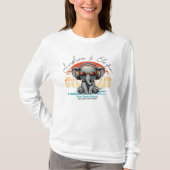 Spring Sunshine en Ele-fun Retro Beach Getaway T-shirt (Voorkant)