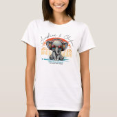 Spring Sunshine en Ele-fun Retro Beach Getaway T-shirt (Voorkant)