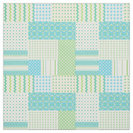 Spring Sunshine Faux Patchwork Patronen Stof