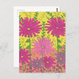 Spring Sunshine Floral Briefkaart