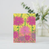 Spring Sunshine Floral Briefkaart (Staand voorkant)