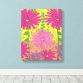 Spring Sunshine Floral Canvas Afdruk (Insitu (Houten vloer))