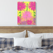Spring Sunshine Floral Canvas Afdruk (Insitu (Slaapkamer))