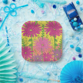 Spring Sunshine Floral Papieren Bordje (Feest)